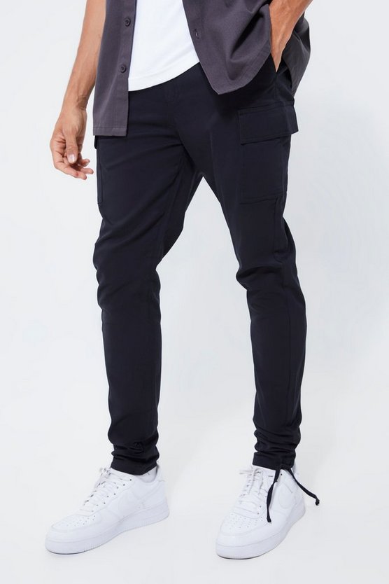 Tall Skinny Cargo-Hose mit elastischem Bund