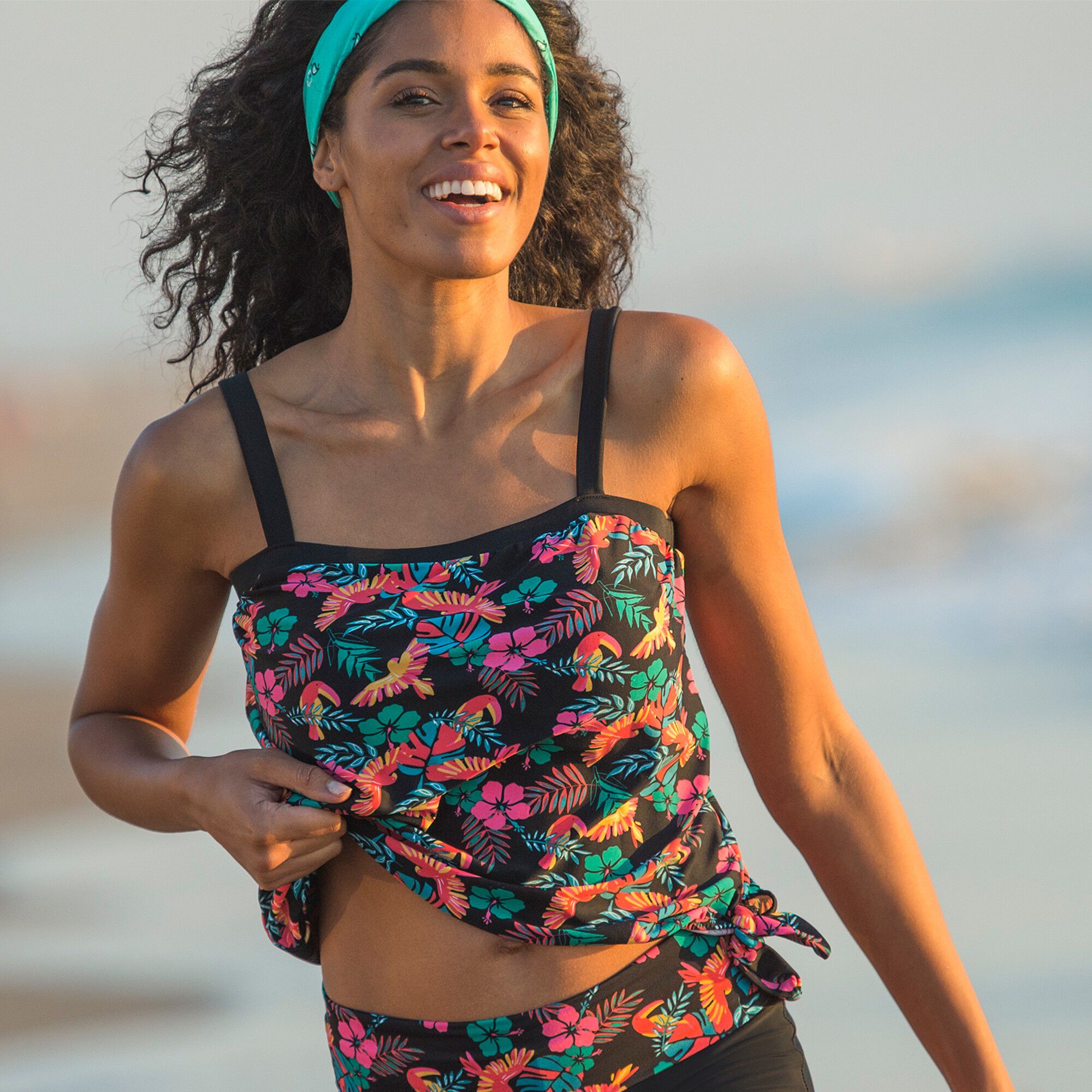 Haut de tankini brassière intégrée Nela
