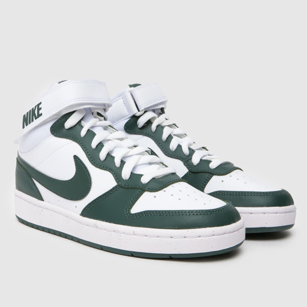 Nike Court Borough Mid 2 gyerek fehér és zöld cipő