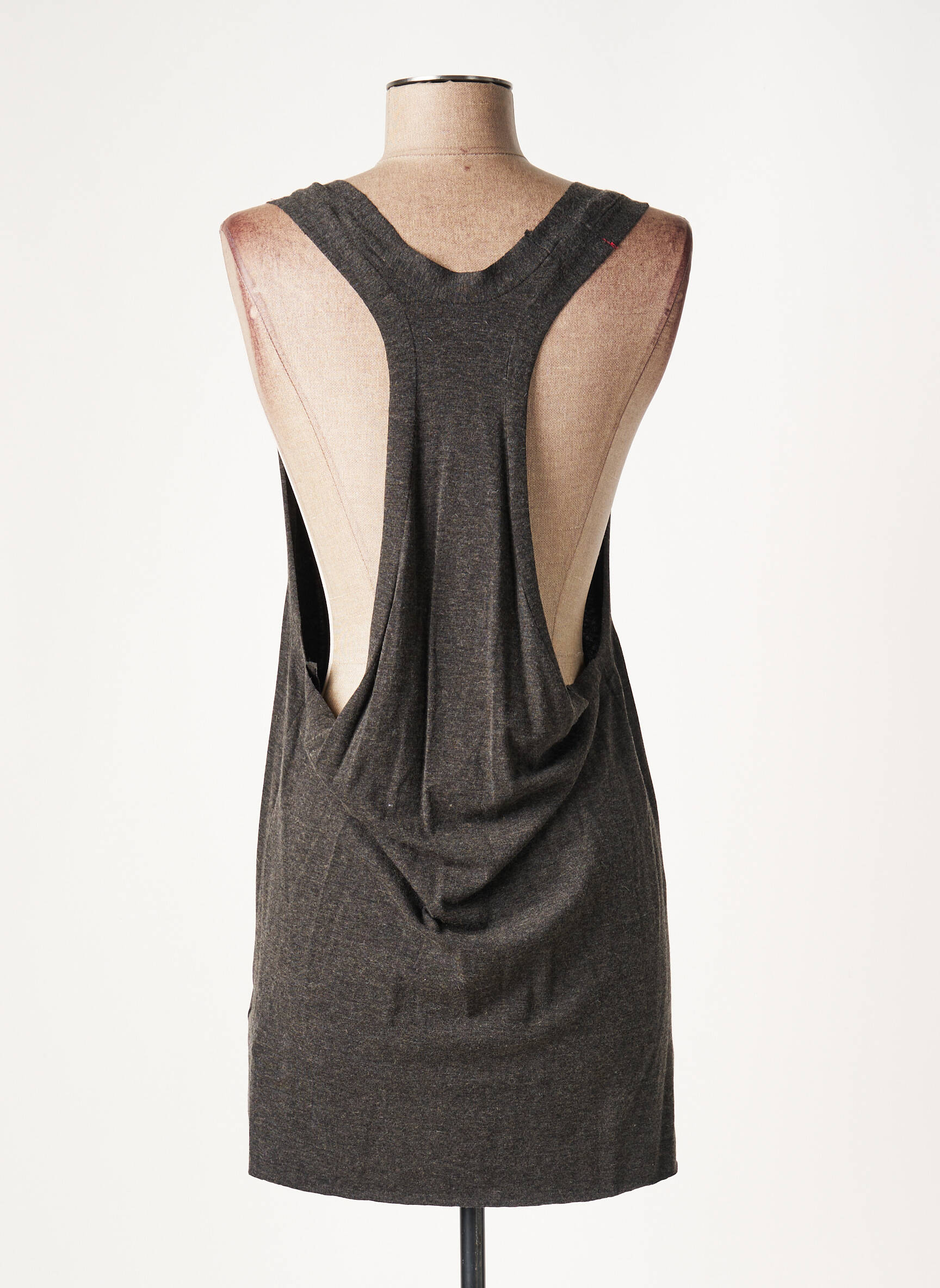 Lauren Vidal Tuniquesansmanche Femme couleur gris