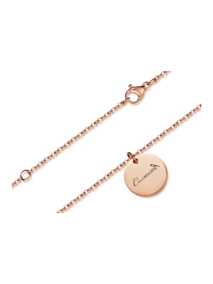 SILBERKETTEN-STORE Halskette mit Anhänger ENGEL - Edelstahl, rosé günstig kaufen