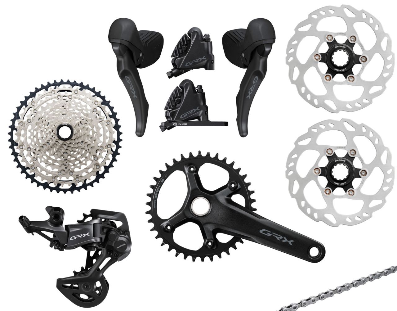 Shimano GRX RX820/610 1x12-fach Gruppe Disc 160/160mm kaufen | Bike-Discount