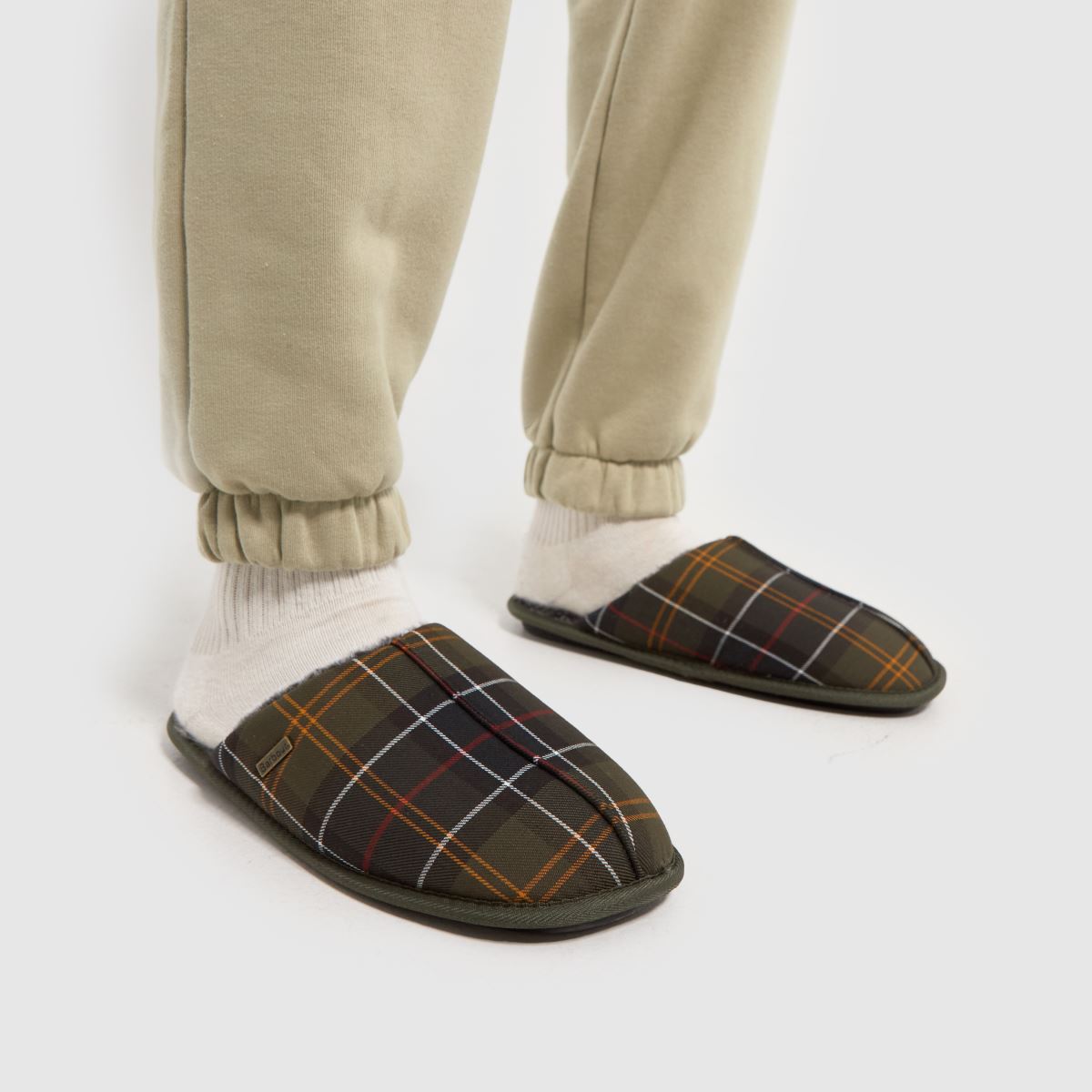 Barbour Young tofflor i khakifärg