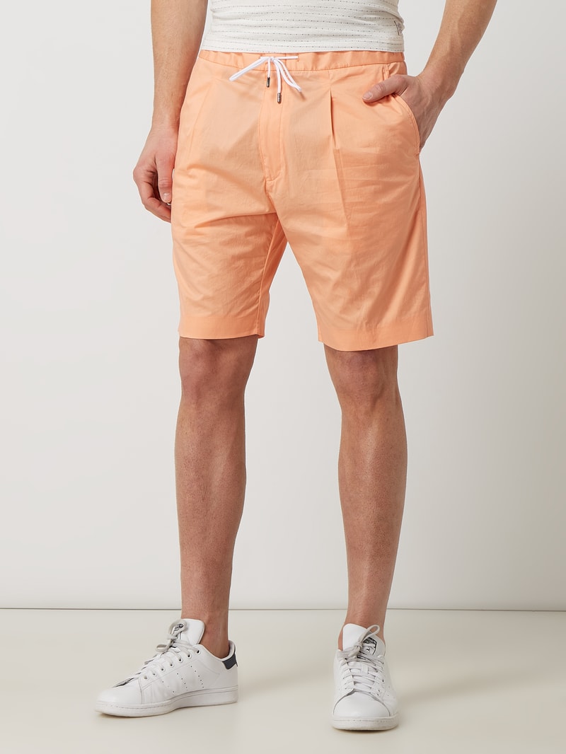 Shorts mit Tunnelzug Modell 'Ginzou' in apricot