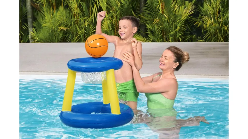 Bestway - Splash 'N' Hoop Schwimmendes Basketball-Set Ø 59 x 49 cm
