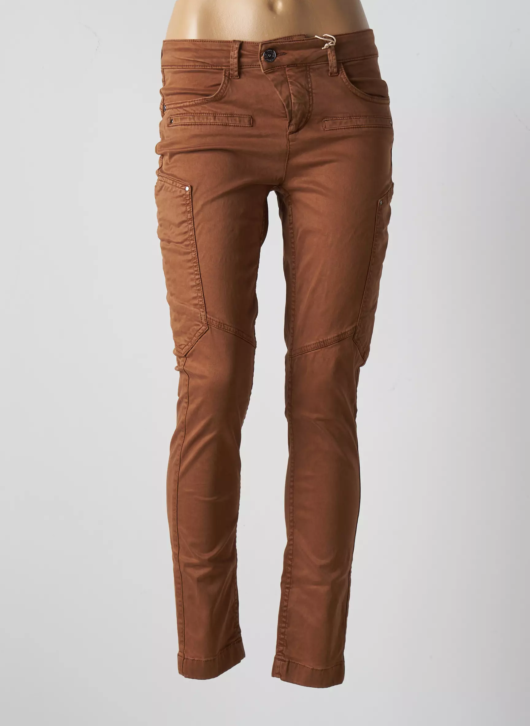 Street One Pantalons Slim Femme couleur marron