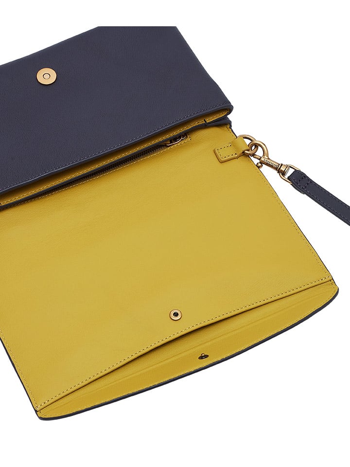 LIEBESKIND BERLIN Leder-Umhängetasche in Dunkelblau - (B)27,5 x (H)17 x (T)2 cm günstig kaufen onesize