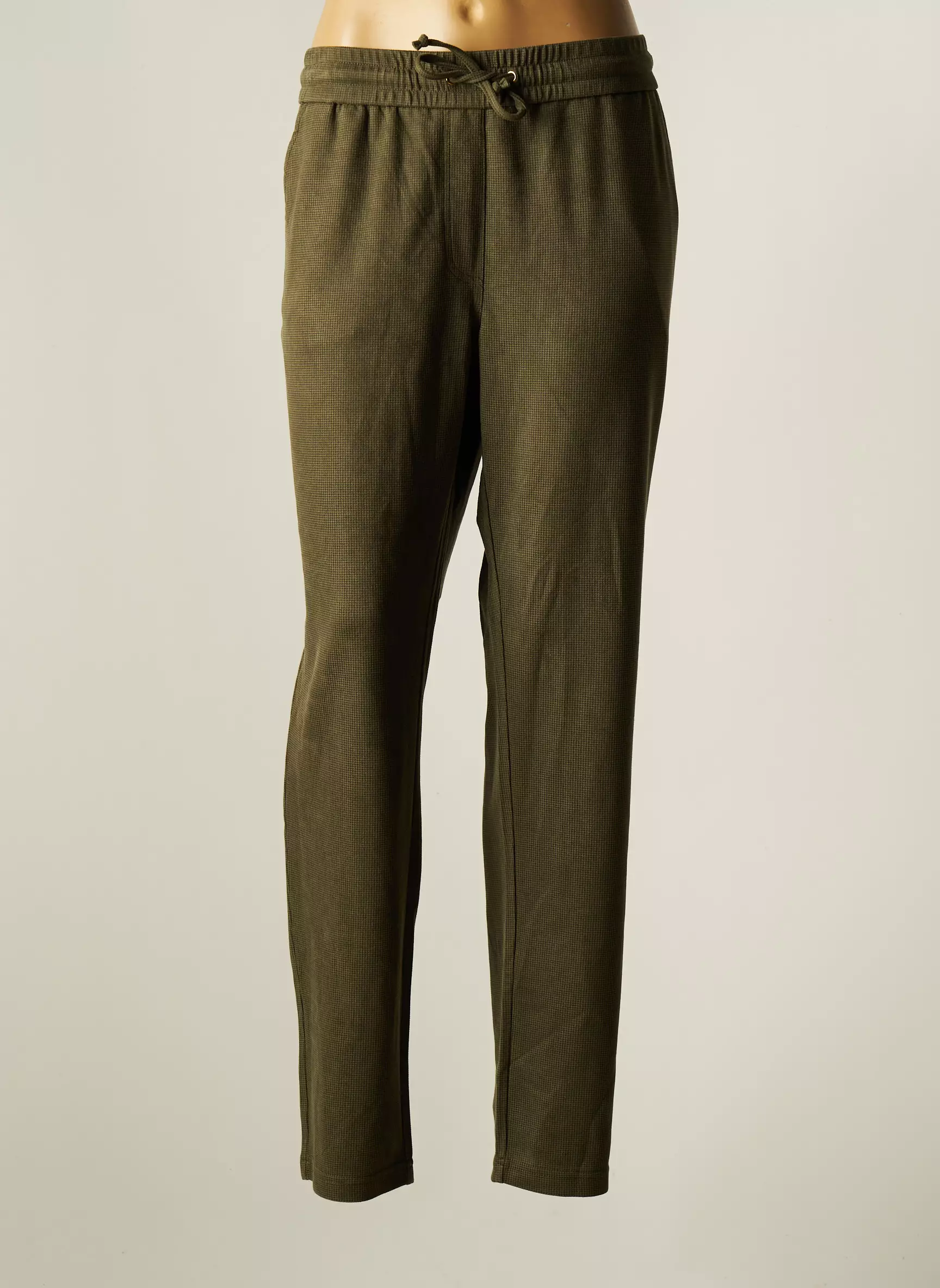 Lcdn Pantalons Droits Femme couleur vert