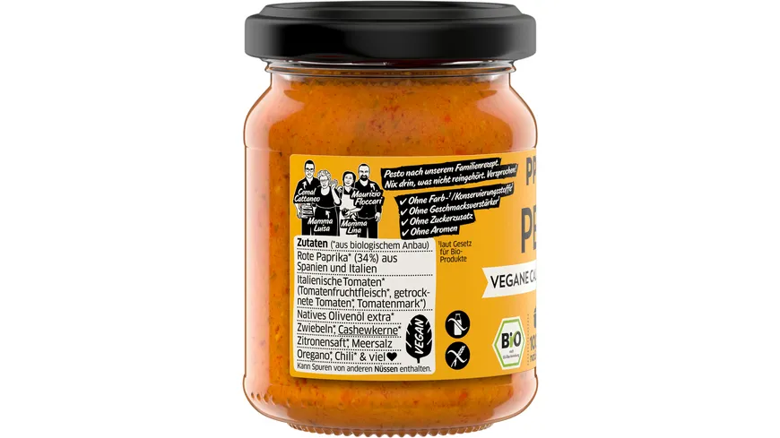 PPURA Bio Pesto vegane Calabrese 120 g