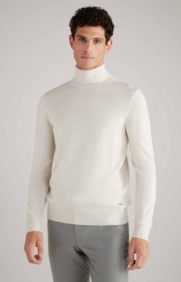 Merinowoll-Pullover Donte in Beige
