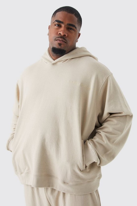 Plus kastiger Oversize Hoodie