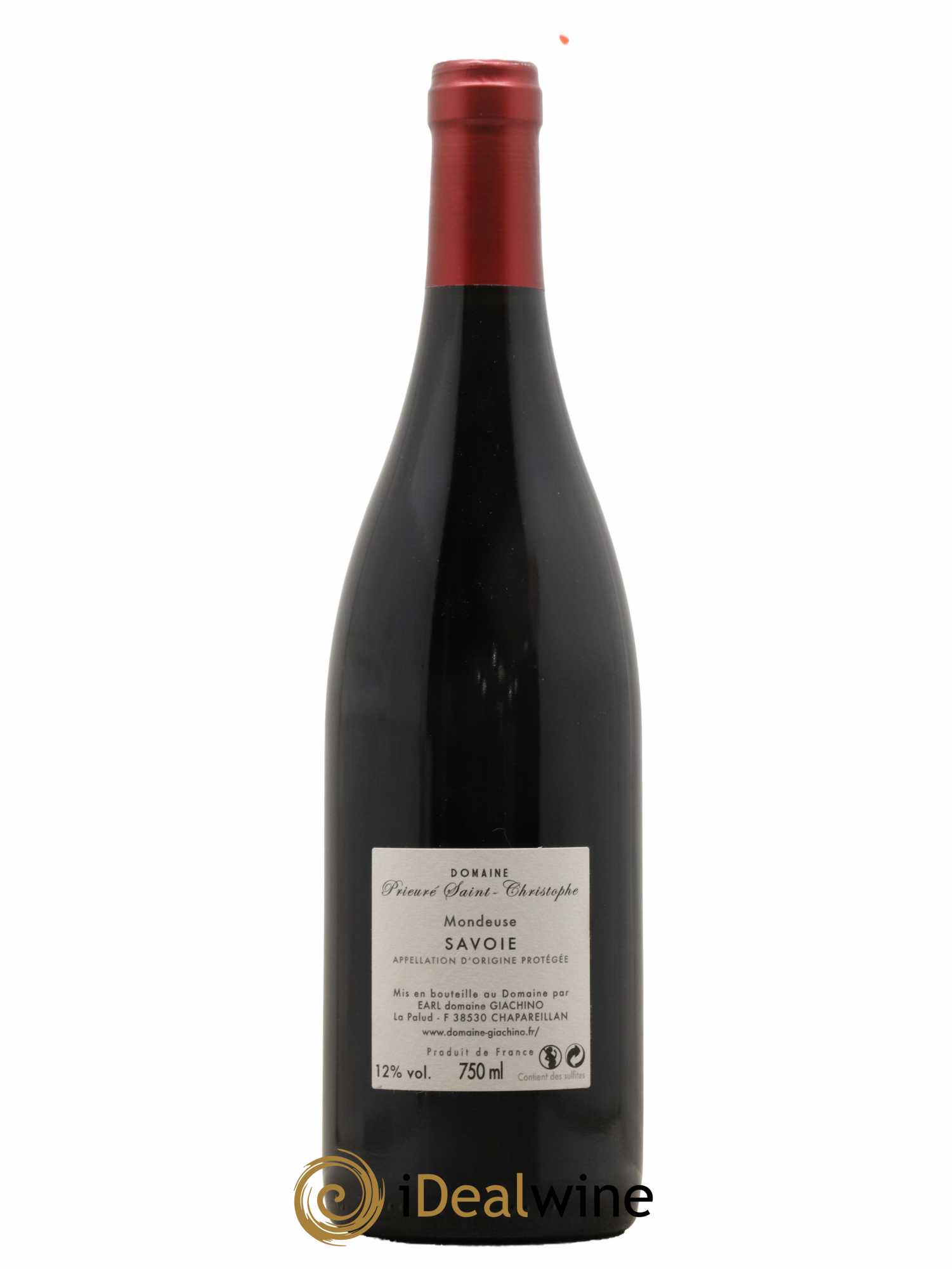 Vin de Savoie Mondeuse Prieuré st Christophe Giachino 2015 - Lot de 1 Bouteille