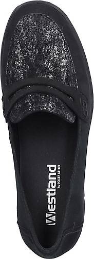 WESTLAND Slipper Calais 87, schwarz-silber