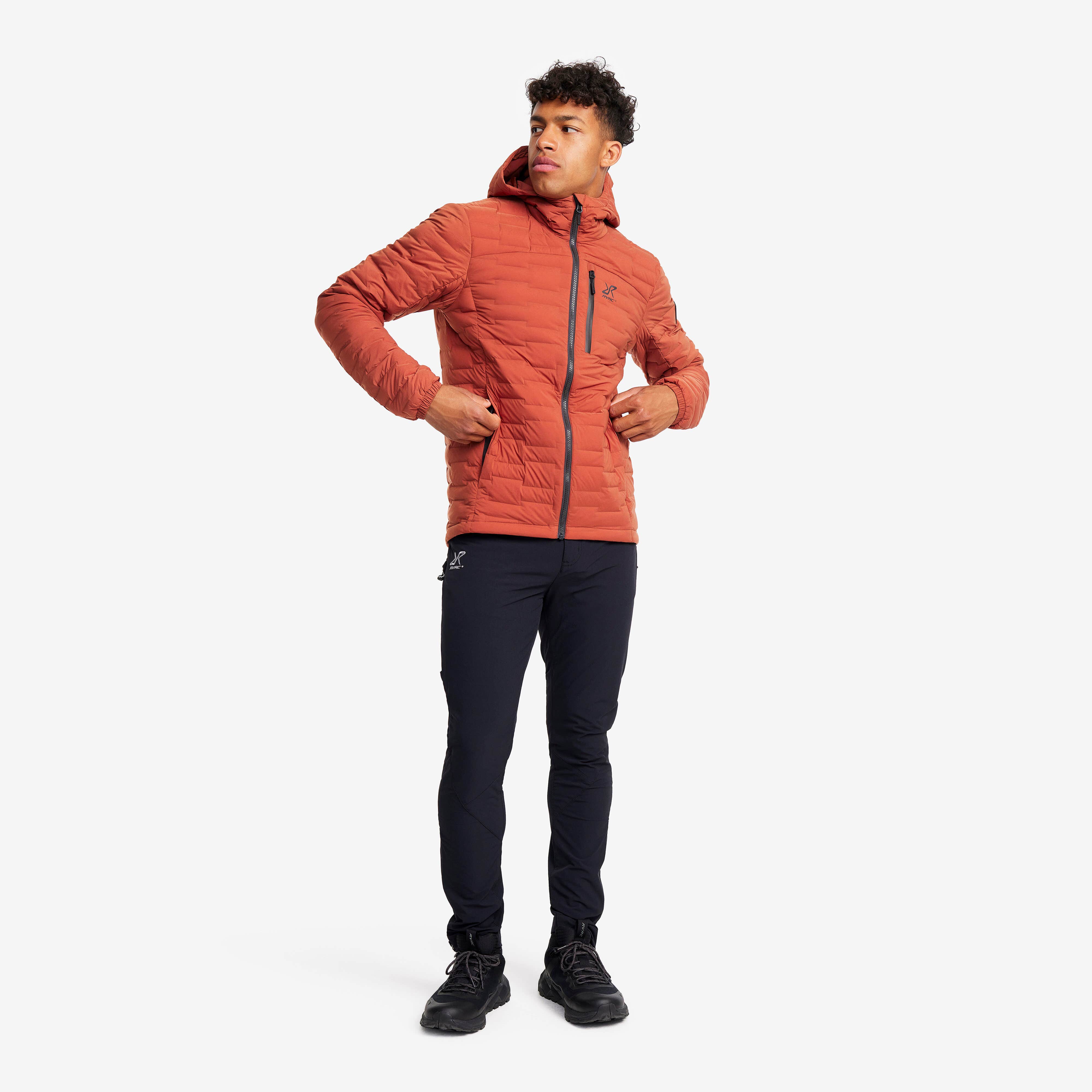 Flex Stretch Down Jacket Homme Rusty Orange