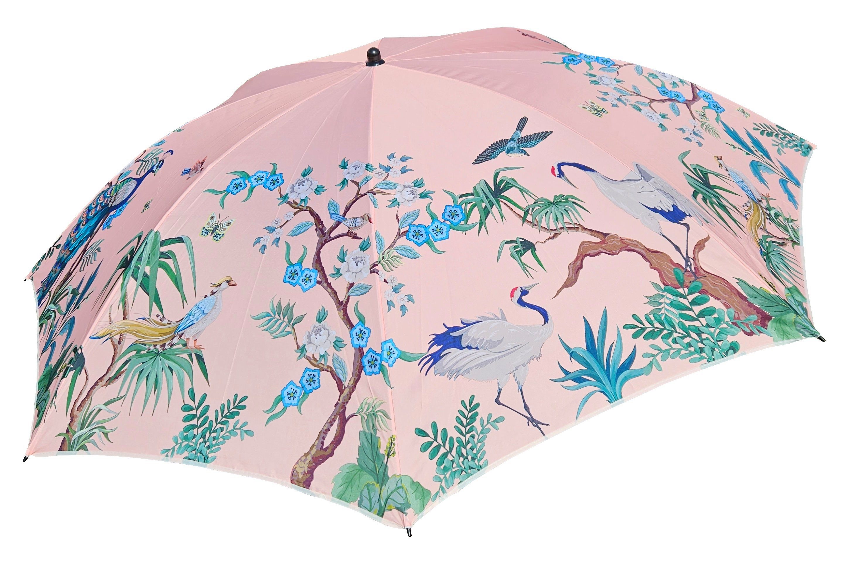 Meinposten Sonnenschirm Sonnenschirm rosa PAJARO Balkonschirm UV-Schutz UPF 40+ Ø 180 cm, anknickbar