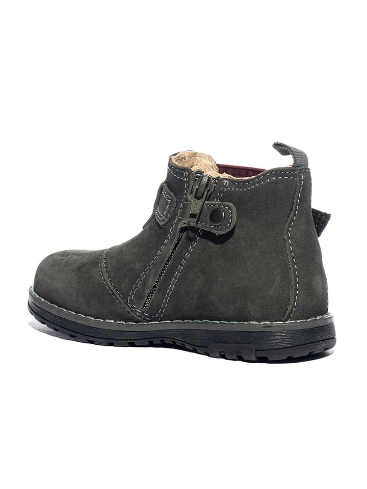 Primigi Leder-Chelsea-Boots in Khaki günstig kaufen