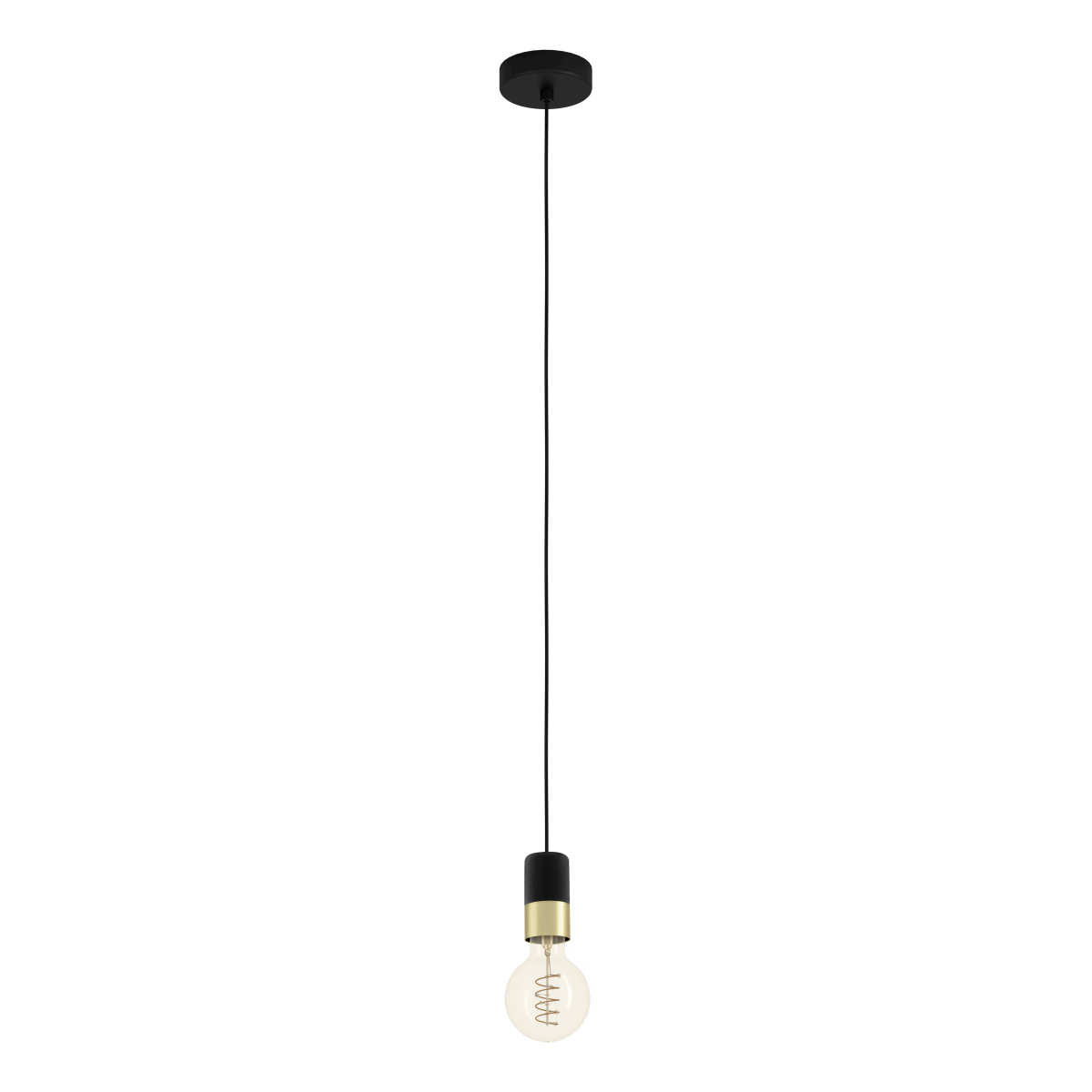 Roomio 1-flg Pendelleuchte No. 9801 Schwarz Messing