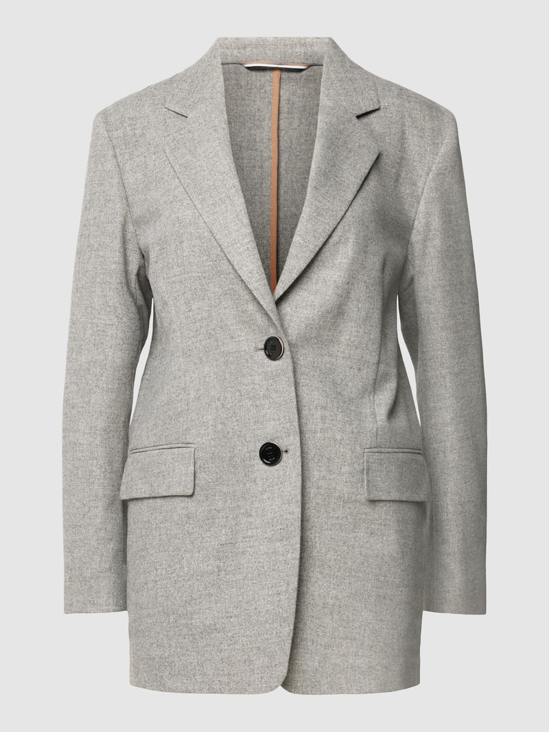 Blazer mit Pattentaschen Modell 'Jenelli' in hellgrau