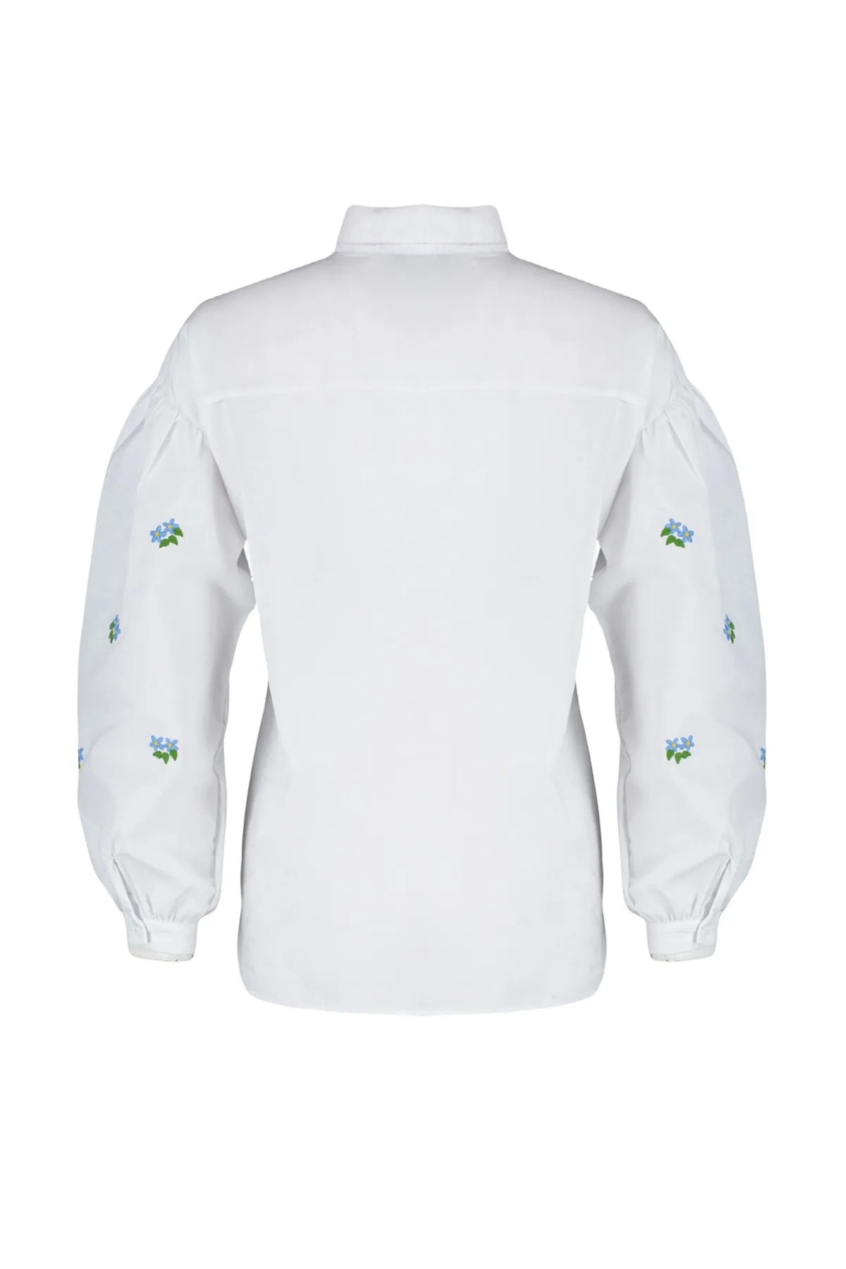 Trendyol Collection  Baumwollhemd in Ecru, Stickereidetail, Regular Fit, TWOAW23GO00081