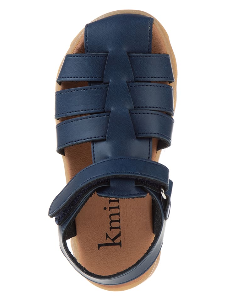 kmins Leder-Halbsandalen in Dunkelblau günstig kaufen