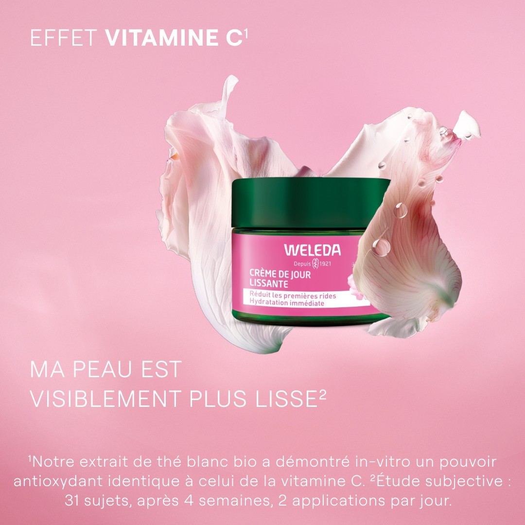 Weleda Utglattende Dagkrem Nype & Hvit Te