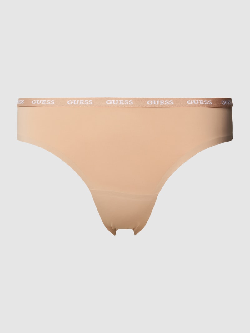 String mit elastischem Logo-Bund Modell 'DARCEY BRAZILIAN' in beige