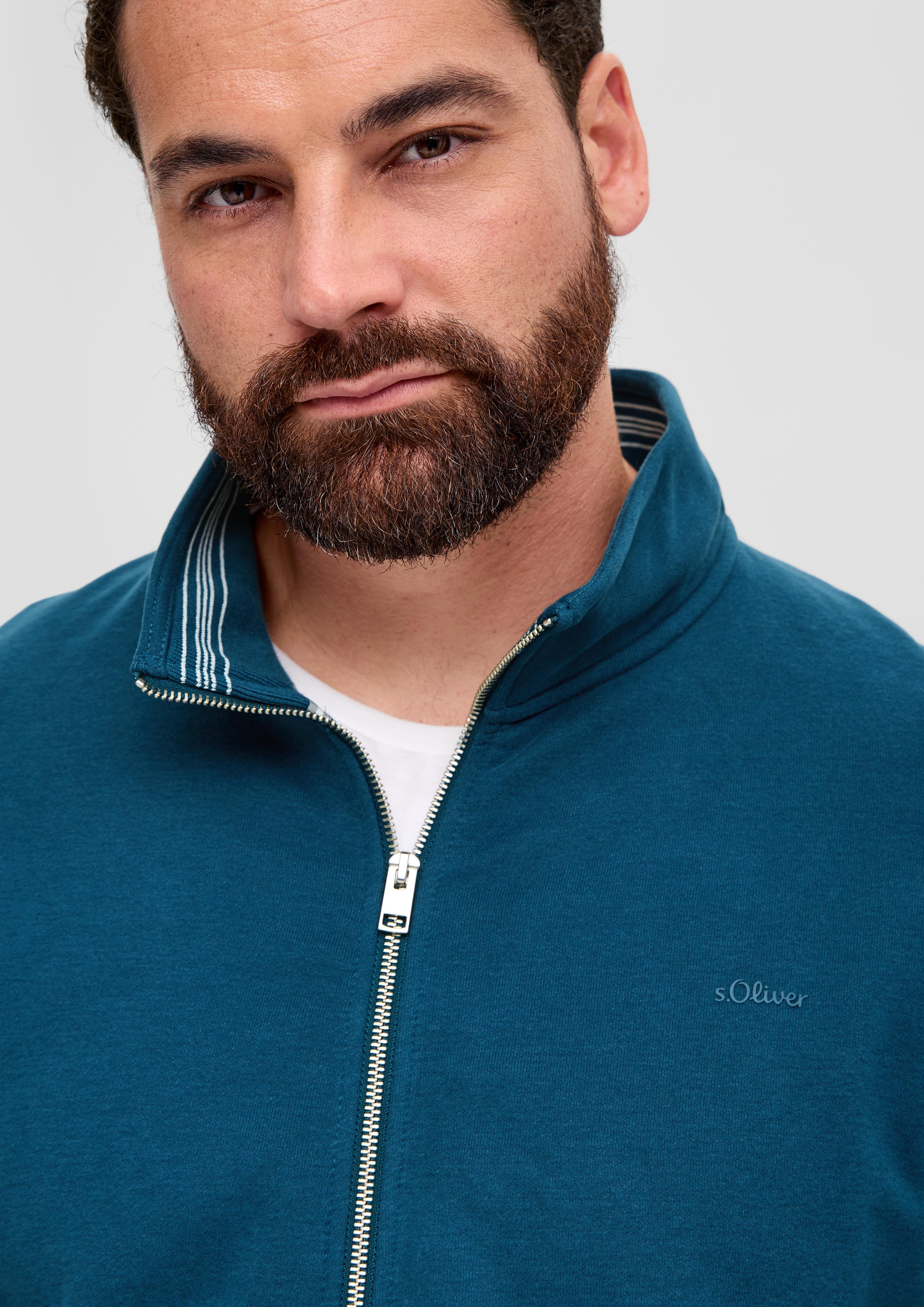 Sweatjacke mit Stehkragen  2139717-6904