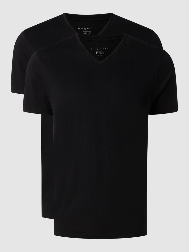 T-Shirt im 2er-Pack in schwarz