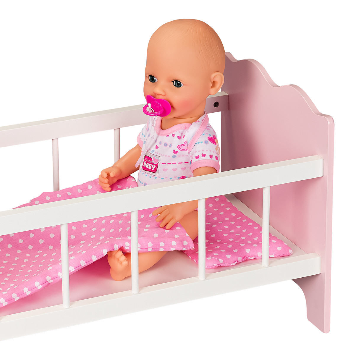 Pinolino Puppenbett Jasmin, 4-teilig