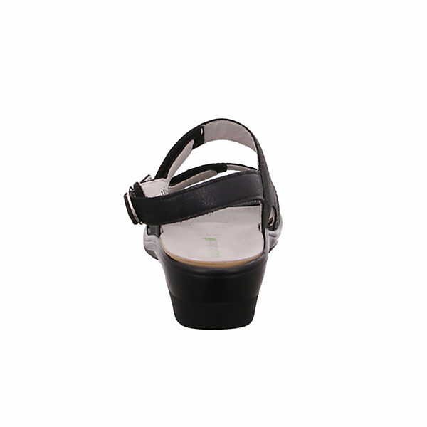 WALDLÄUFER Komfort Sandalen schwarz Sandalette