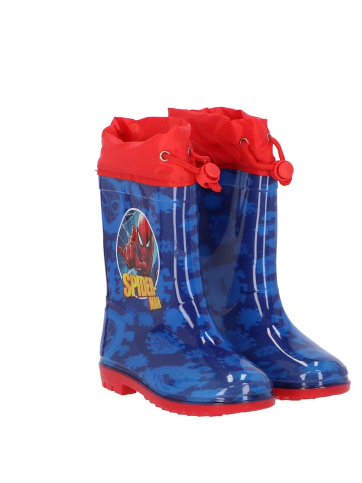 Spiderman Spiderman Regenstiefel Wasserdichte Outdoor-Gummistiefel in Blau günstig kaufen
