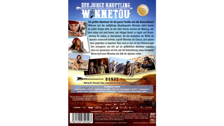 Der junge Häuptling Winnetou