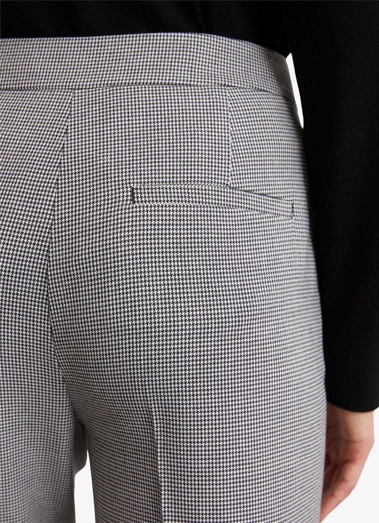 Pantaloni slim fit de la Marc O'Polo, cu imprimeu picior de câine și buzunare laterale.