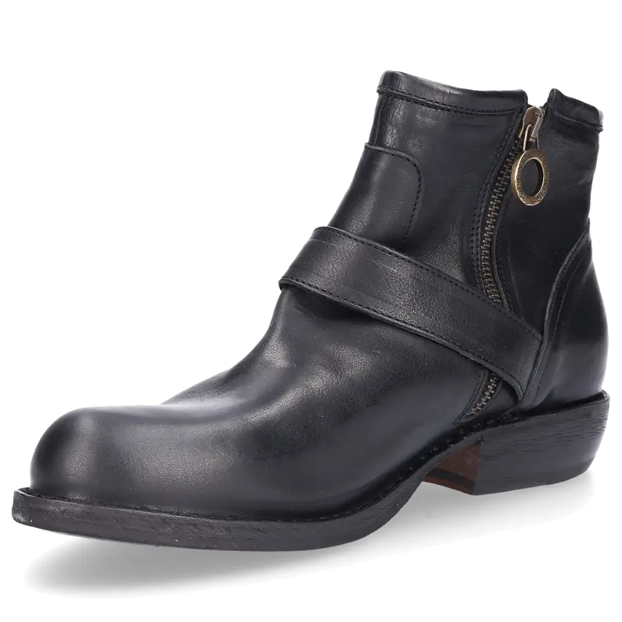 Fiorentini + Baker - Stiefeletten Schwarz CARNABY CHAD Kalbsleder Logo schwarz - schwarz