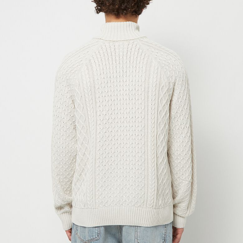 NIKE NL Cable Knit Turtleneck light bone