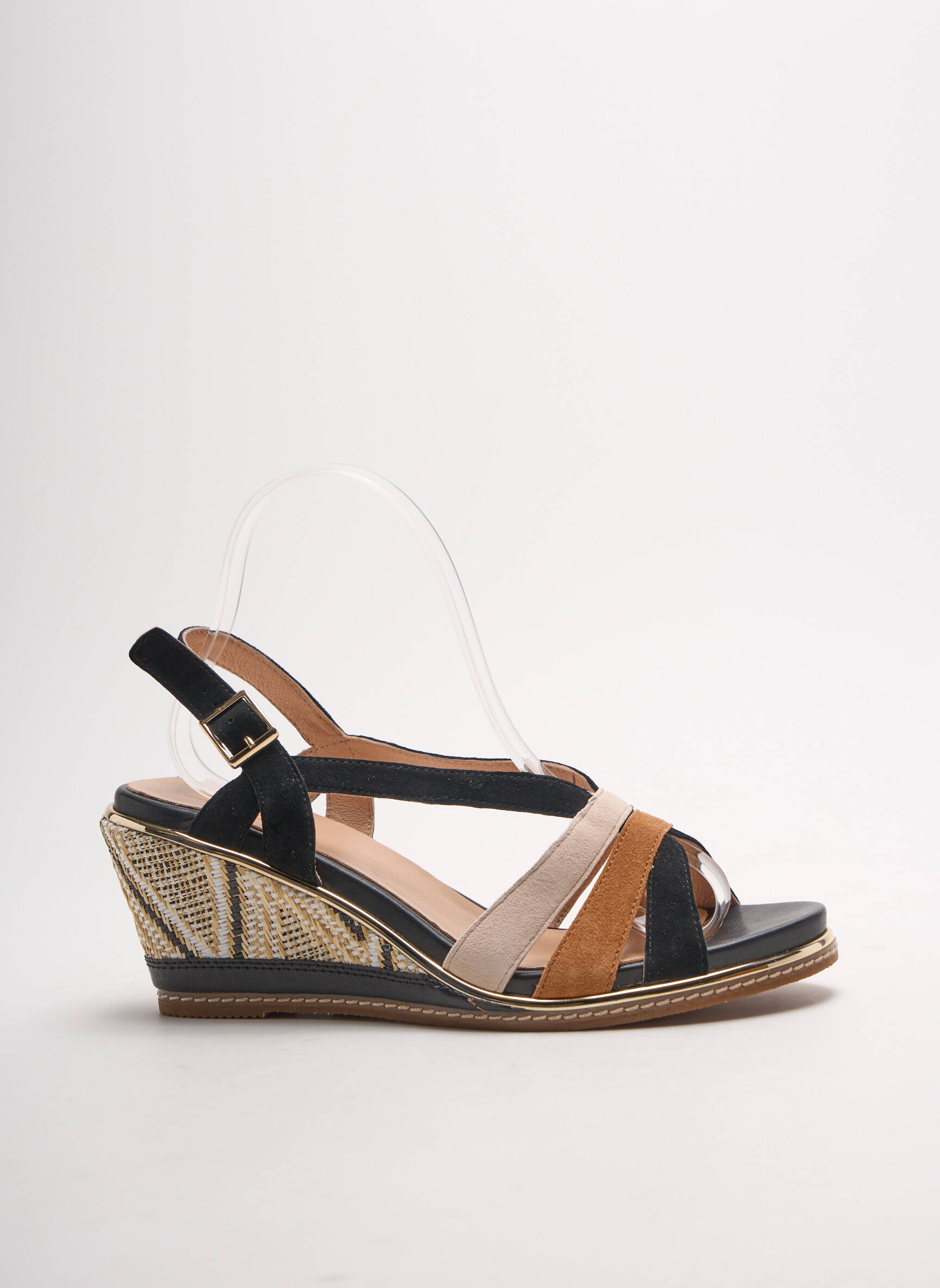 Fugitive By Francesco Rossi Sandales Nu Pieds Femme couleur noir