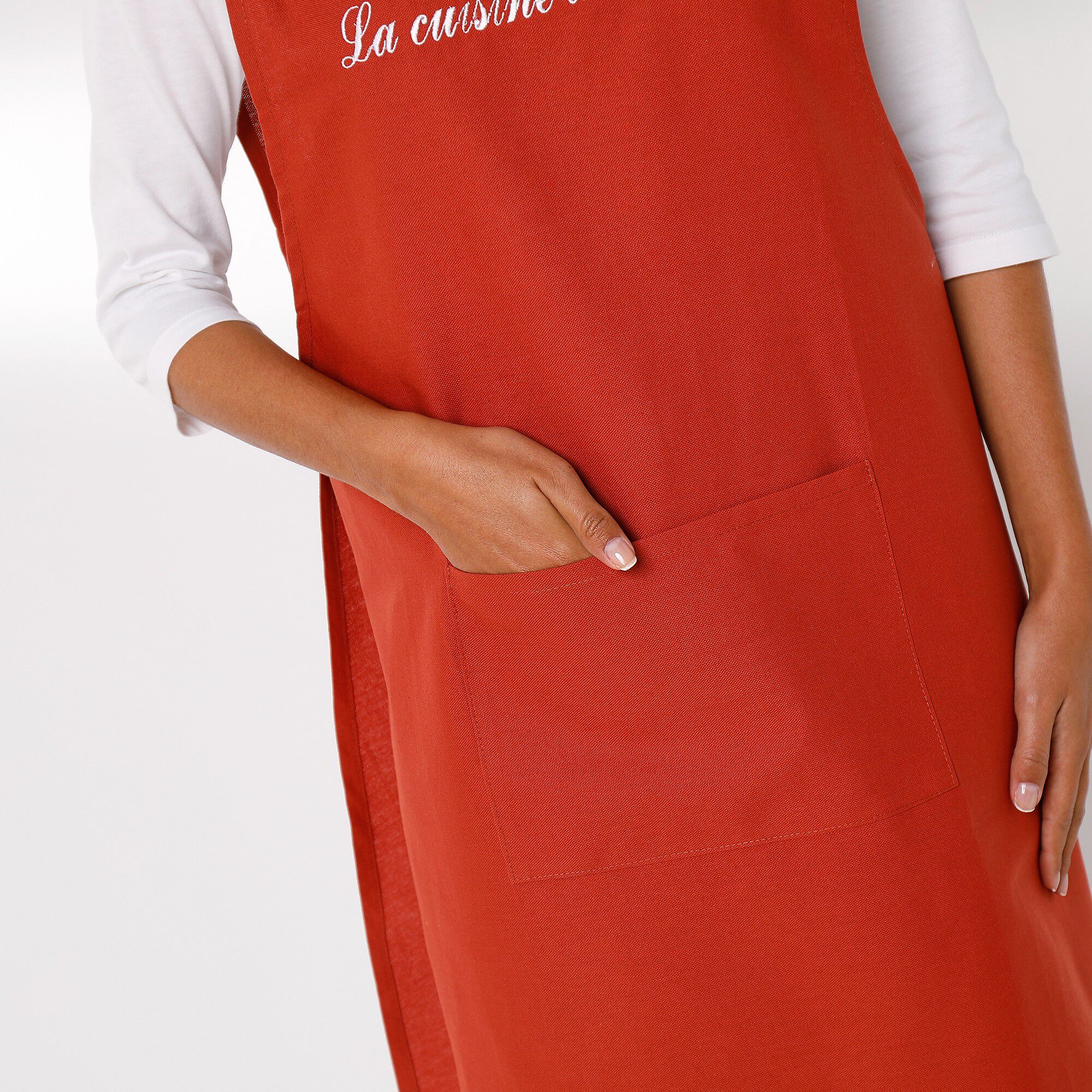 Tablier de cuisine japonais coton uni personnalisable