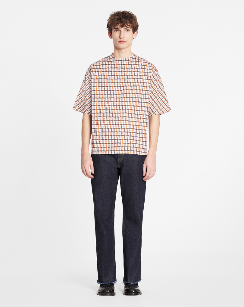 T-SHIRT OVERSIZE BRODÉ LANVIN PARIS SURIMPRIMÉ