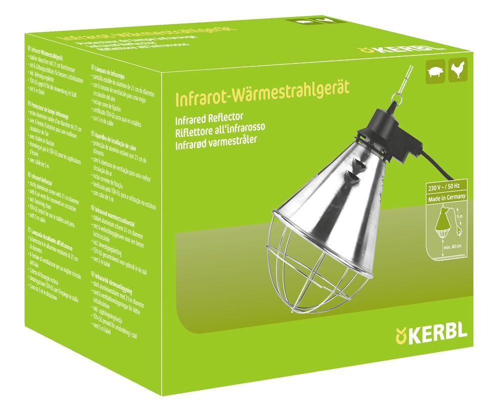 Kerbl Zubehör Kerbl Infrarot-Wärmestrahler, Alu 5m