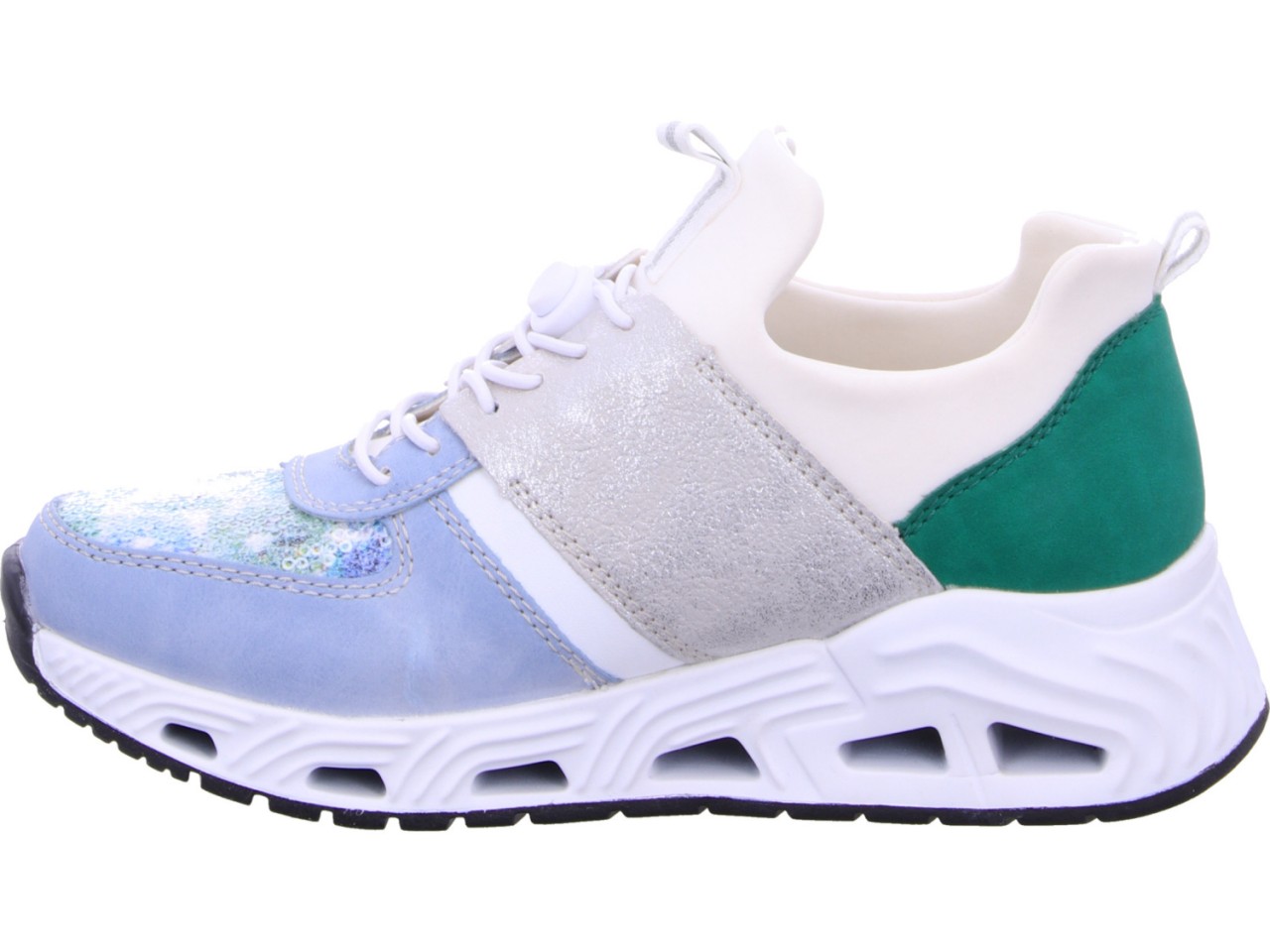 RIEKER Sportliche Slipper bunt