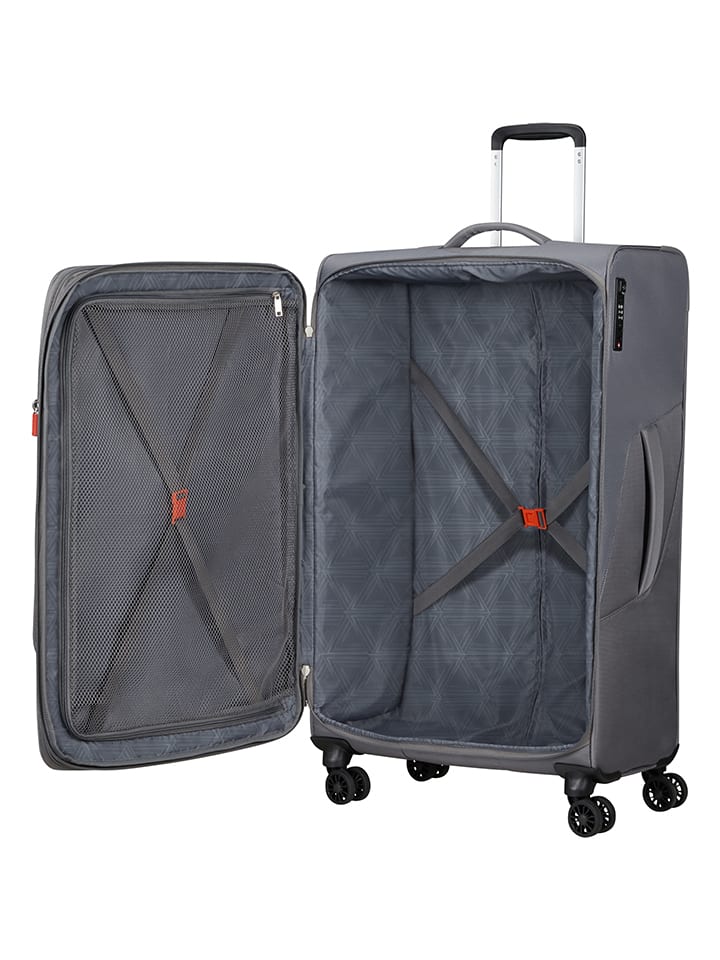 American Tourister Softcase-Trolley in Grau - (B)46 x (H)79 x (T)30 cm günstig kaufen onesize