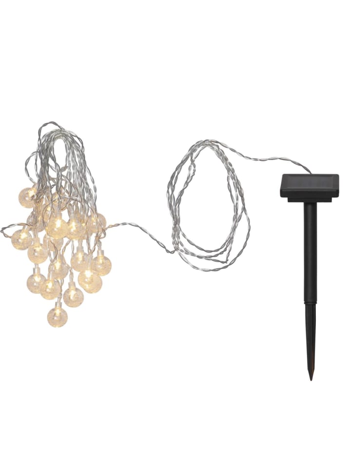 STAR Trading LED Solar Lichterkette 20 Mini Kugeln L: 4,75m in transparent günstig kaufen onesize