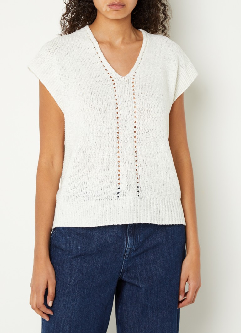 Phase Eight Alana fine knit top with openwork detail