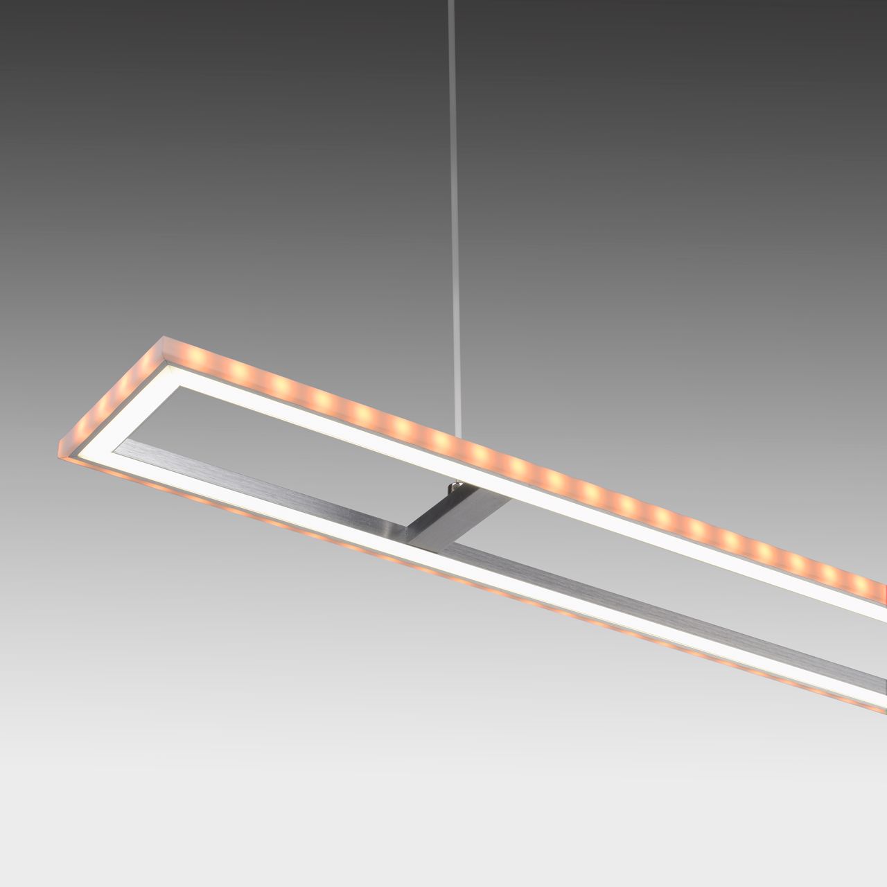 JUST LIGHT LeuchtenDirekt LED Pendelleuchte FELIX60, Downlight: CCT, Sidlight: RGB, dimmbar, IR-Fernbedienung, IP20