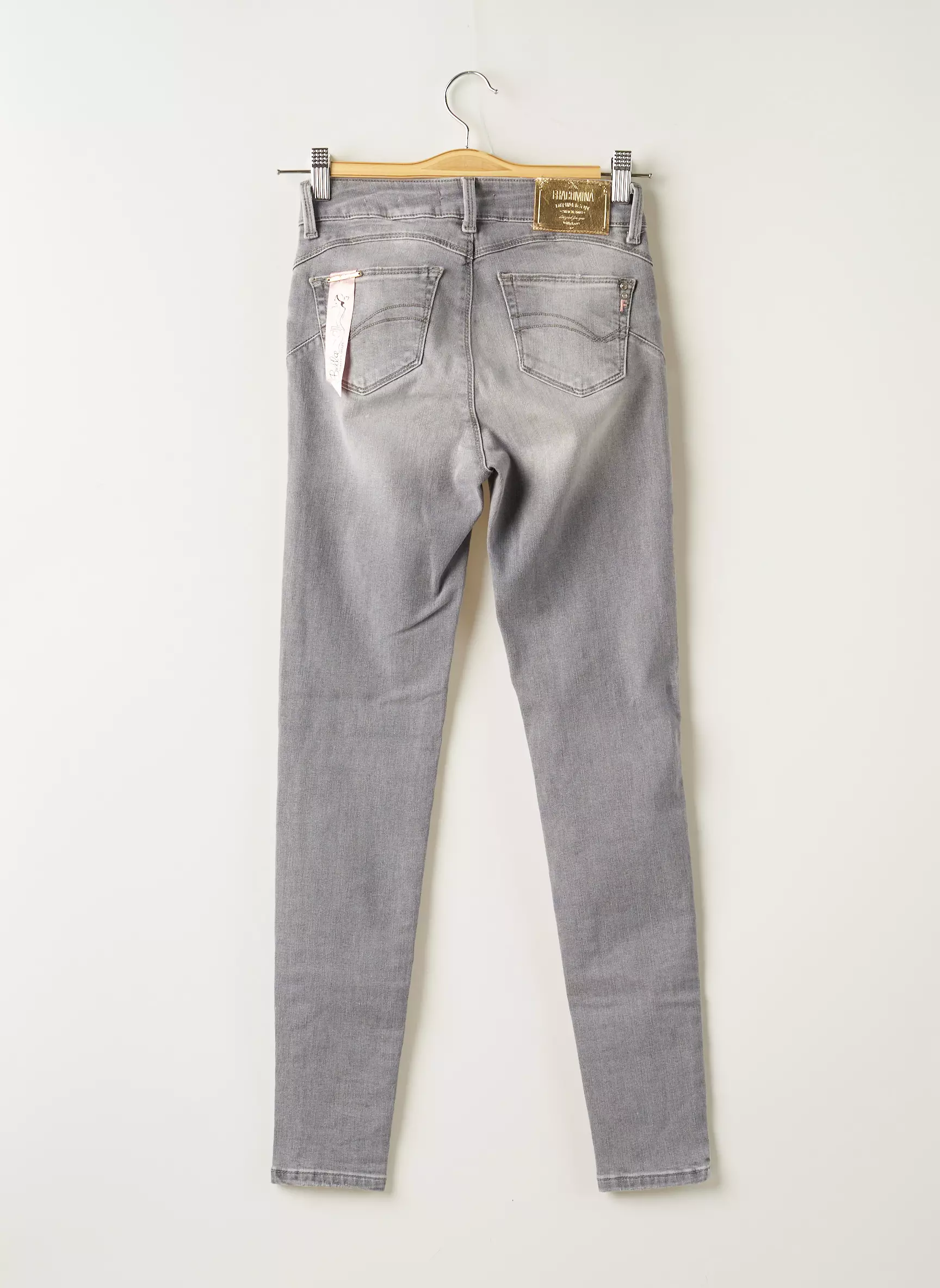 Fracomina Jeans Coupe Slim Femme couleur gris