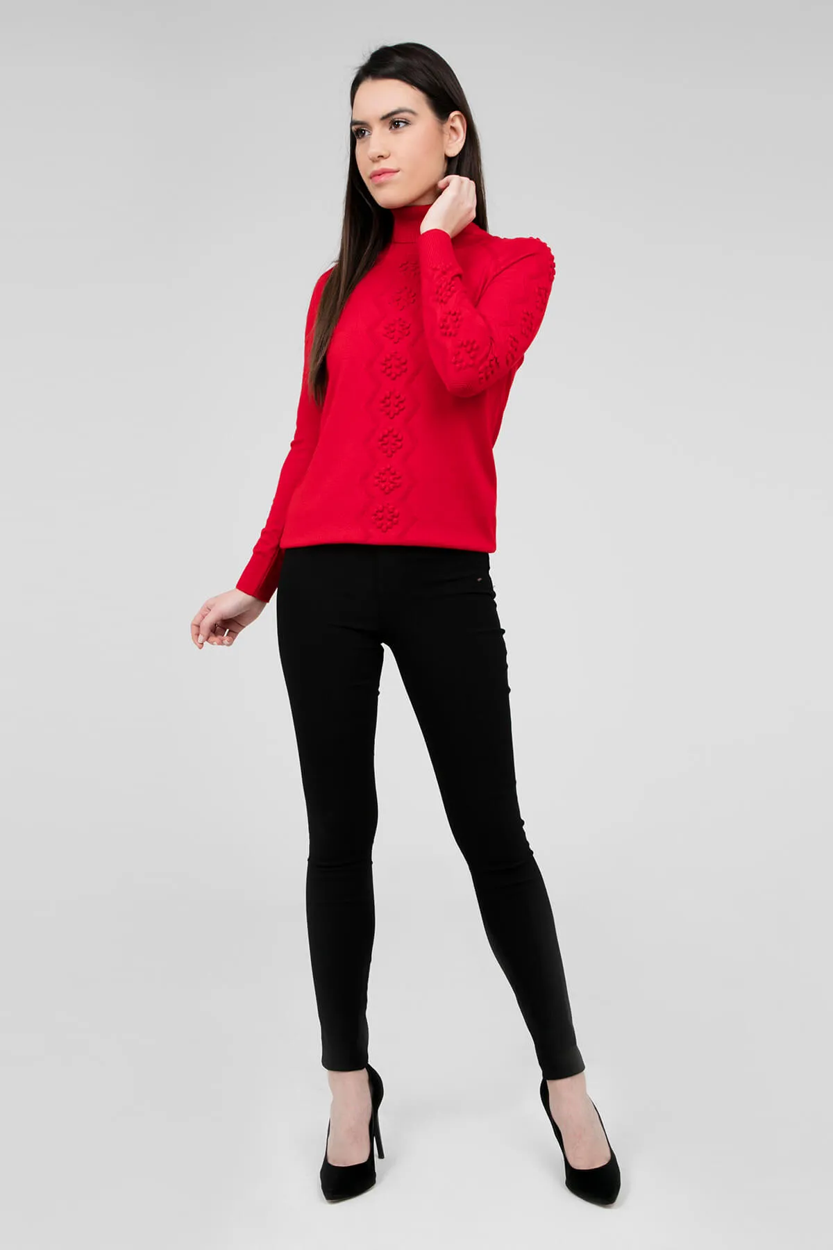PIECES  Schwarze Strumpfhose mit hoher Taille für Damen Jeans17080560 PCHIGHSKIN