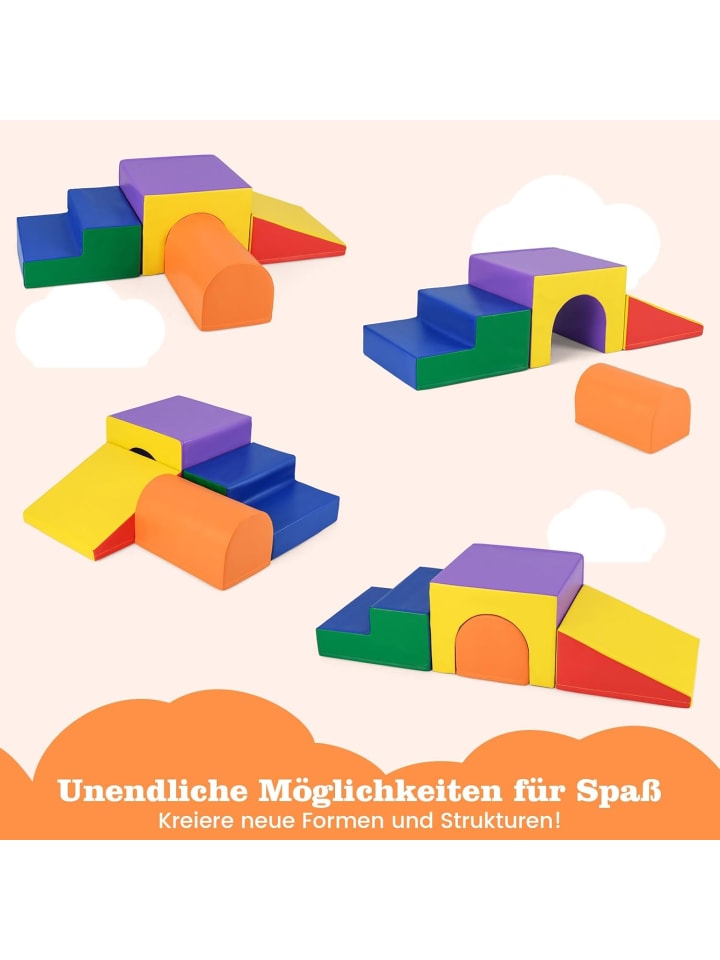 COSTWAY 4 TLG. Schaumstoffbausteine in Bunt günstig kaufen onesize
