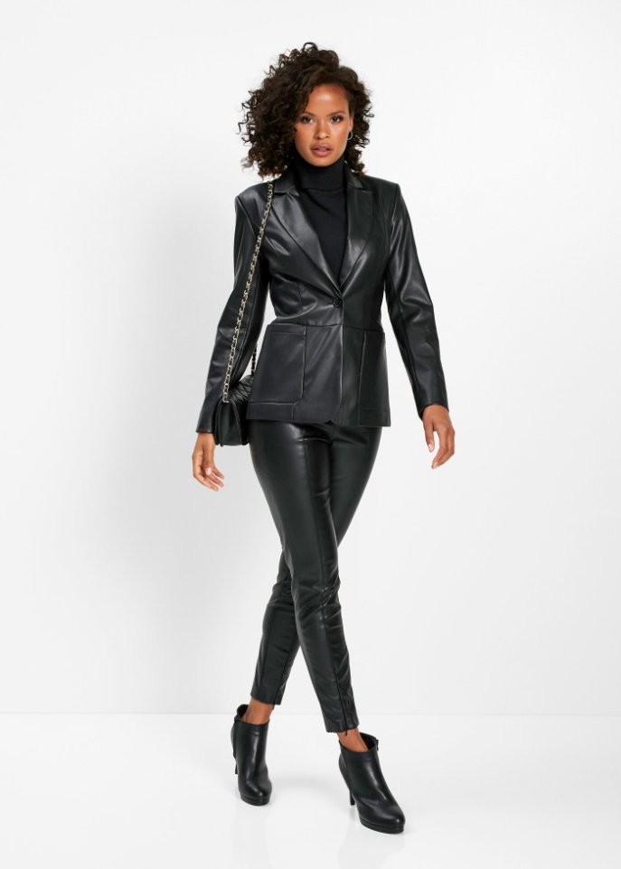 Lederimitat-Leggings