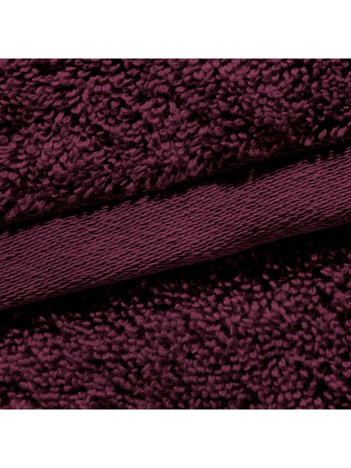 Erwin Müller Frottier, Jacquard Handtuch 4er-Pack Bühl in altrosa/beere günstig kaufen 50 x 100 cm