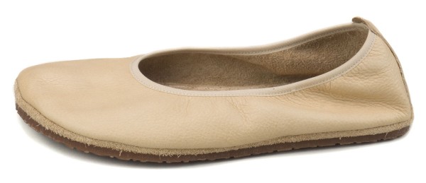 Martin Natur ~ Bio Leder Ballerina Ambar ~ Beige
